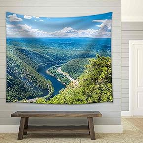 Delaware Water Gap - Fabric Wall Tapestry Home Decor - 51x60 inches