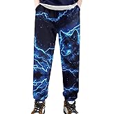 XXQGOMG Elastic Waist Boys Sweatpants with Pocket Joggers Layer with Hoodies for Street Style Dance Pants