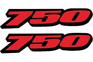 Awonderful Motorcycle Fairing Sticker Decal, Reflective Vinyl Decal for GSXR750 with Strong Stickiness 750 (Red)