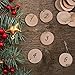Natural Unfinished Wood Slices with Holes Bulk and Circles with Tree Bark, 30 pcs 2.4-2.8 inch Wood Template for Crafts Great for Arts and Crafts Christmas Ornaments DIY Kids Crafts