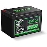 12V Lithium Battery, RoyPow 12Ah LiFePO4 Rechargeable Lithium Iron Phosphate Battery 3500~7000 deep Cycles for RV, Kid Scoote