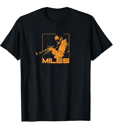 Amazon.com: Miles Davis Tshirt Portrait Adult Natural Short Sleeve