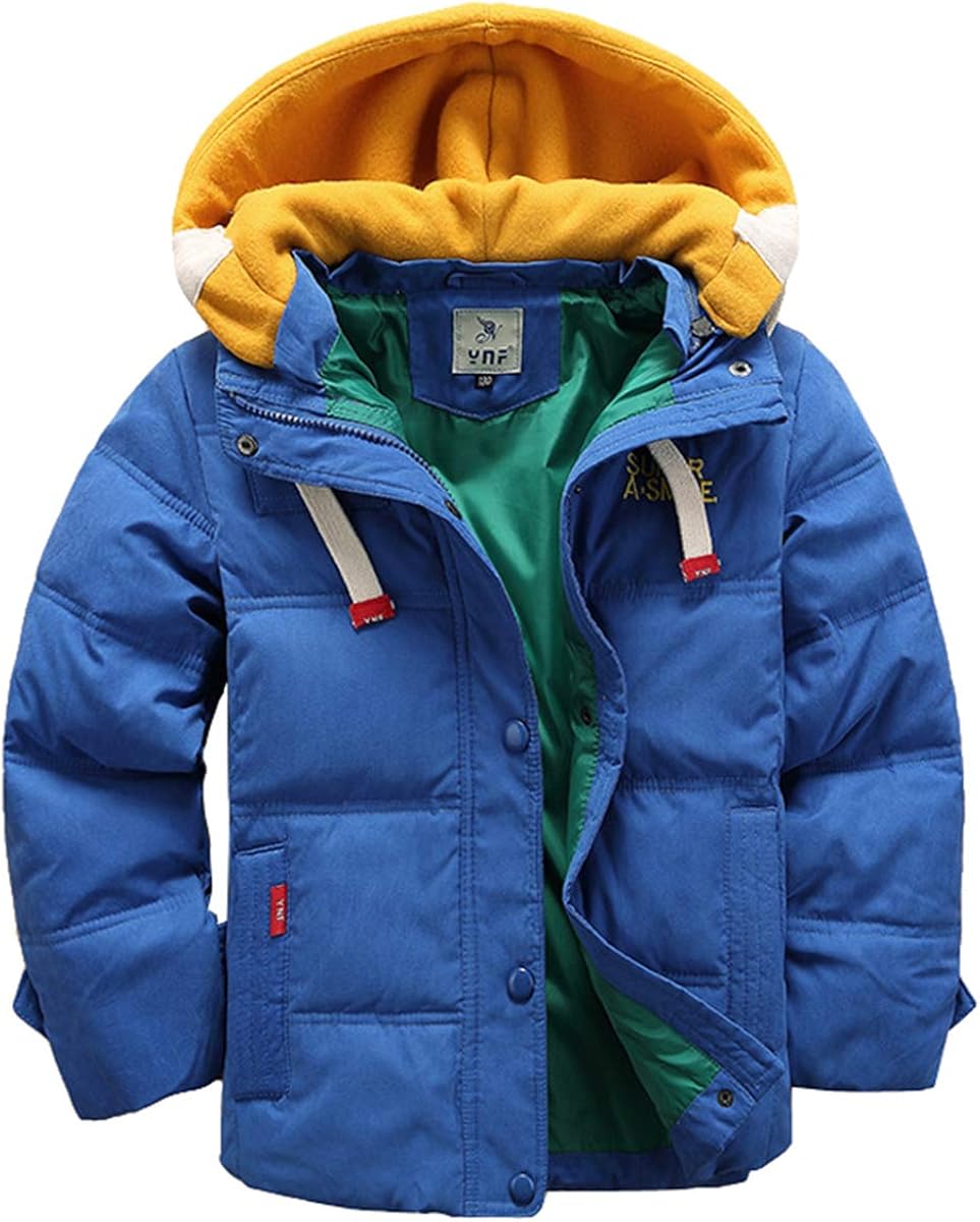 Taigood Children's Coat Winter Warm Outerwear Hooded Detachable Jacket Kids Boys Parka Coats