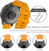 ISABAKE 20mm Silicone Watch Strap for Garmin Vivoactive 6/5/3 Forerunner view 6