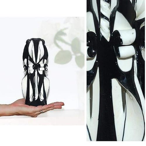 Bougie Design Bougie Sculptee Noire Blanche Cadeau Anniversaire Homme Idee Cadeau Homme Cadeau Anniversaire Papa Bougie