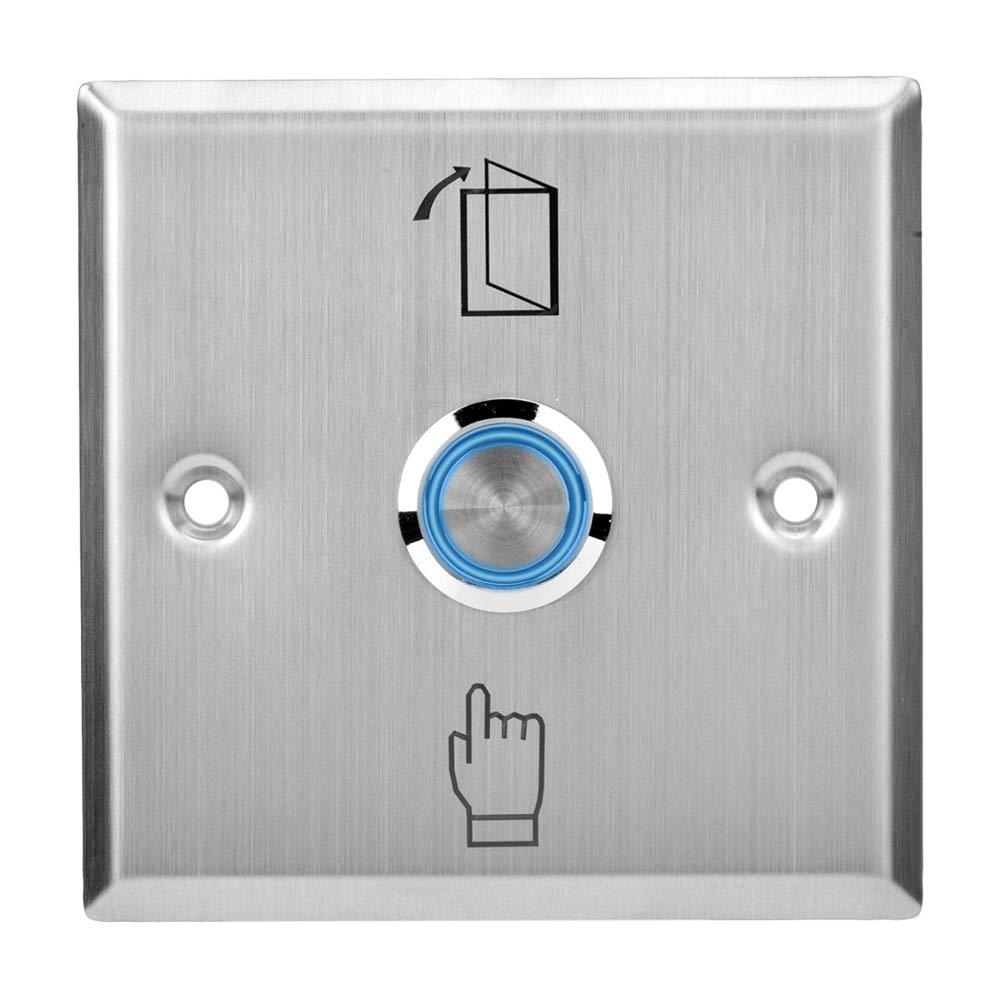 Door Exit Button Push - Stainless Steel Door Release Switch With Indicator Light for Door Access Control System