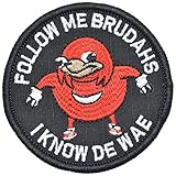 Ugandan Knuckles Follow Me Brudahs I Know De Wae - 3 inch Round Morale Patch