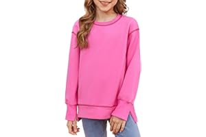 blibean Girls Long Sleeve Sweathirts Pullover Tops Size 6-15 Years