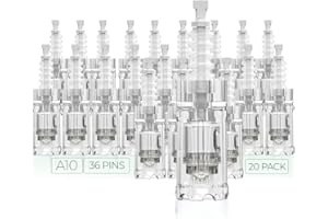 MODIX Dr. Pen Ultima A10 Replacement Cartridges - (20 Pack) - 36 Pins (0.25mm) Bayonet Slot - Disposable Replacement Parts