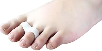 sgirl Kleiner Zeh Weiches Silikon 2 Löcher Orthotics Ballenzeh Schwanz Zehen Straightener 1 Paar