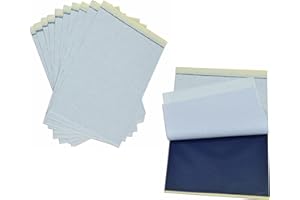 30 Sheets Tattoo Transfer Paper, KingWei Tattoo Stencil Paper for Tattooing, Transfer Paper for Tattooing, A4 Size 8 1/4" x 11 3/4" 4 Layers Premium Thermal Stencil DIY Tracing Paper