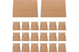 SEWCHICS 20pcs Kraft Paper Vinyl Record Mailer Boxes 11"x8"x0.8" Album Shipping Boxes for Small Business