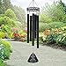 sinfinate Wind Chimes for Outside ,30 Inches Memorial Wind Chimes for Loss of a Loved One Soothing Melody to Remember People Beloved, Great as a Gift or for Outdoor Decoration, Garden, Yard (Black)