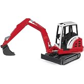 Bruder 02432 Schaeff HR16 Mini Excavator with Removable Shovel, 1:16 Scale | 1:16 scale, driver's cab can be rotated 360&deg;, made in Germany, ages 3+