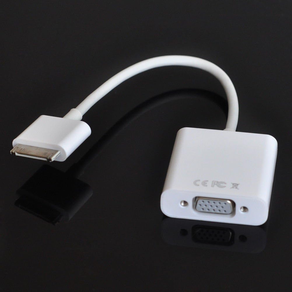 30 Pin Dock Connector to VGA Adapter Connection Cable for iPad 2 3 iPhone 4 4S