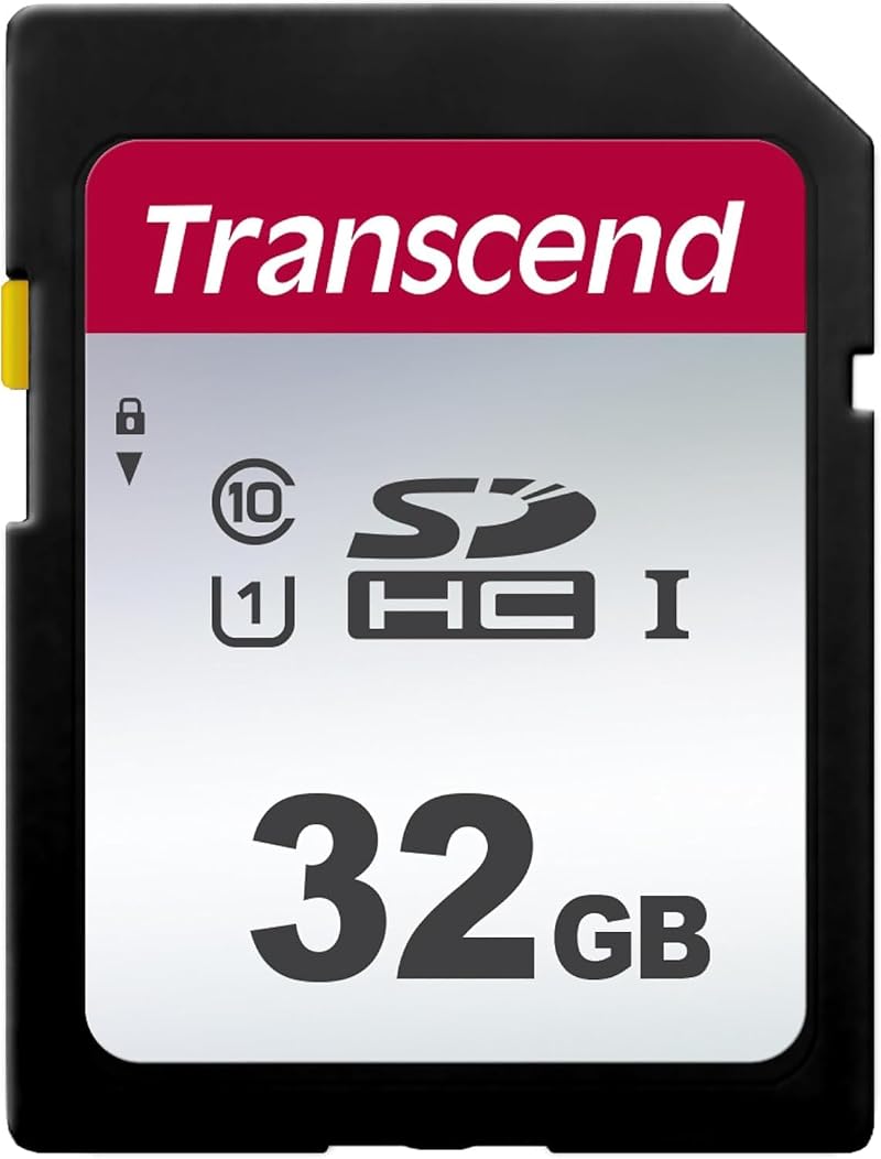 Transcend 32GB SDHC Class 10 U1 Memory Card 100MB/s for Digital Cameras