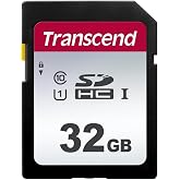 Transcend 32GB SDC300S SD UHS-I SDHC Memory Card, 100MB/s, U1, C10 | Compatible with DSLR, Digital Cameras, Trail Cameras, Camcorder