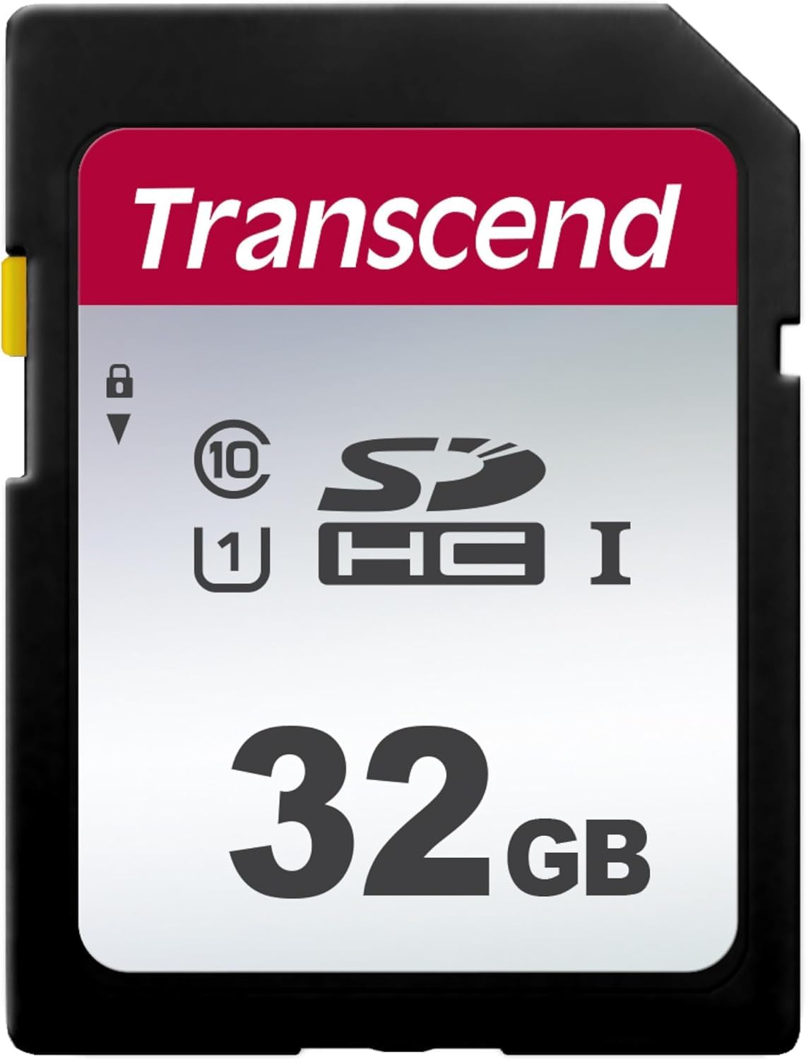 Transcend SDC300S 32GB SDHC, C10, U1 Memory Card, Speed up to 100MB/s for Digital Cameras