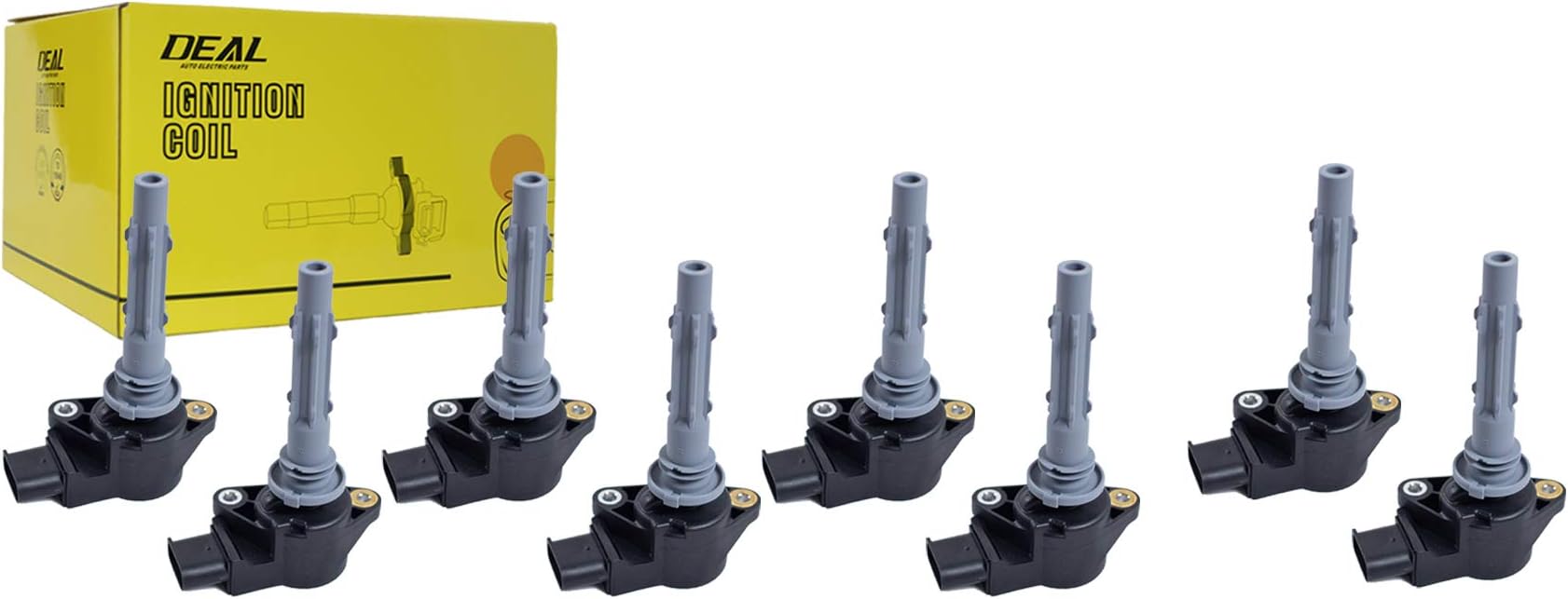 DEAL Set of 8 New Ignition Coil on Plug Pack Fit 06-15 Mercedes Benz / 07-08 Dodge Freightliner UF535