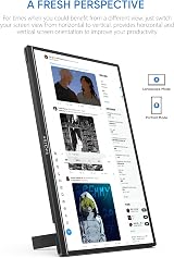 ARZOPA 14.0 Portable Monitor 1080p IPS HDR 3 in 1 USB-C HDMI Speaker Stand view 4