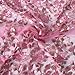 Aisunne African Lace Fabrics 5 Yards Nigerian French Lace Fabric with Fashion Embroidered Flower for Wedding Party Dresses (Pink)