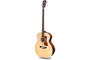Guild Guitars B-240E Fretless Acoustic Basses, in Natural, Jumbo Archback Solid Top, Westerly Collection
