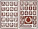 Armour Etch Over N Over Stencil, 1-Inch High Alphabet, 2 Pages primary