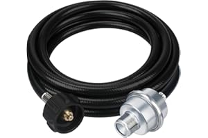 RUGAM F273699 Propane Fuel Filter with Hose for Mr. Heater - Little Buddy Series, 10Ft Fuel Filter with QCC1/Type1 Adapter Connect 20-45 lb Propane Tanks, Propane Hose CSA Certified