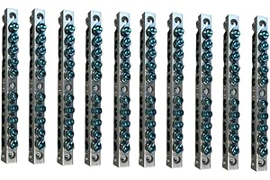 South Bend Components 10 Terminal Ground Bar Max 4 AWG (10-Pack)