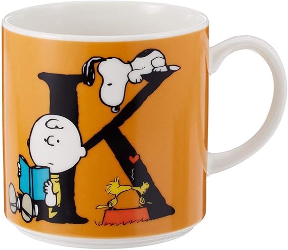 Amazon Co Jp Peanuts ピーナッツ スヌーピー イニシャル マグカップ K Sn160 11k ホビー 通販