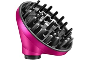 LIWOOWE Upgraded Diffuser for Dyson Airwrap Styler HS08 HS05 HS01, Converting for Dyson Airwrap to Hair Dryer Diffuser Attachment, Diffuser Nozzle Attachment for Dyson for Airwrap (Rose)