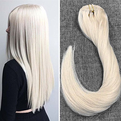Platinum White Hair Extensions