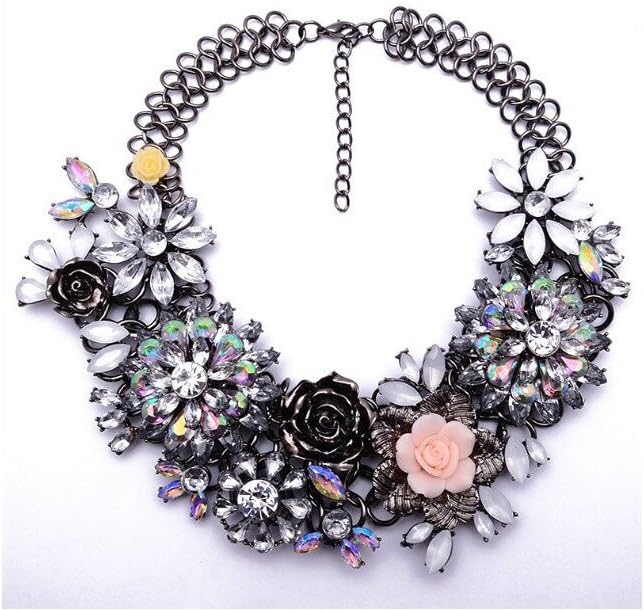 Uwant New Design Jewelry Floral Garden Statement Party Fashion Necklace - Dressing Collar