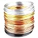 Creacraft Golden Autumn Jewellery Wire Set - 6 Colours in Rolls (per 5m) - Anodised Aluminium Wire (2mm)