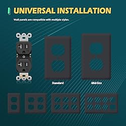TOPELER Black Duplex Receptacle