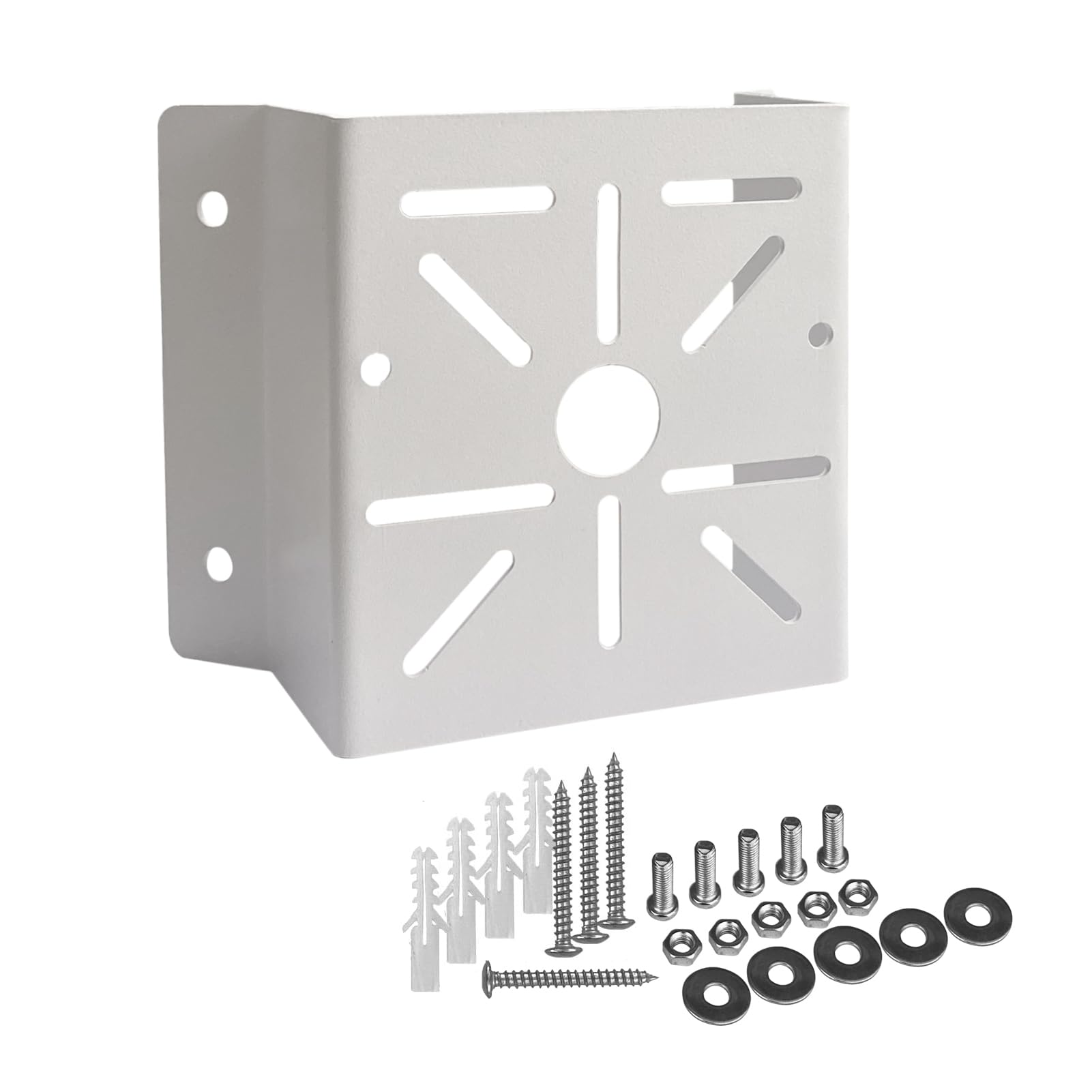 WiTi Universal Corner Mount for Security Camera, Solid Metal Mounting Corner Bracket for Wall Mount Corner, Suitable for CCTV Cameras LED Wall/Stage Lights, Solar Panels (small size)