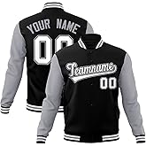 KXK Custom Men/Women/Youth Varsity Baseball Jacket Blend Letterman Jackets Stitched Personalized Name Number Logo Big Size