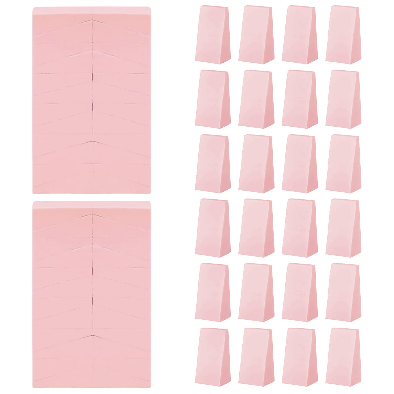 Set of 72 make-up sponges, make-up blender sponge set, cosmetic sponges, powder puffs, small, triangular nail art sponges for liquid foundation, powder foundation, cream
