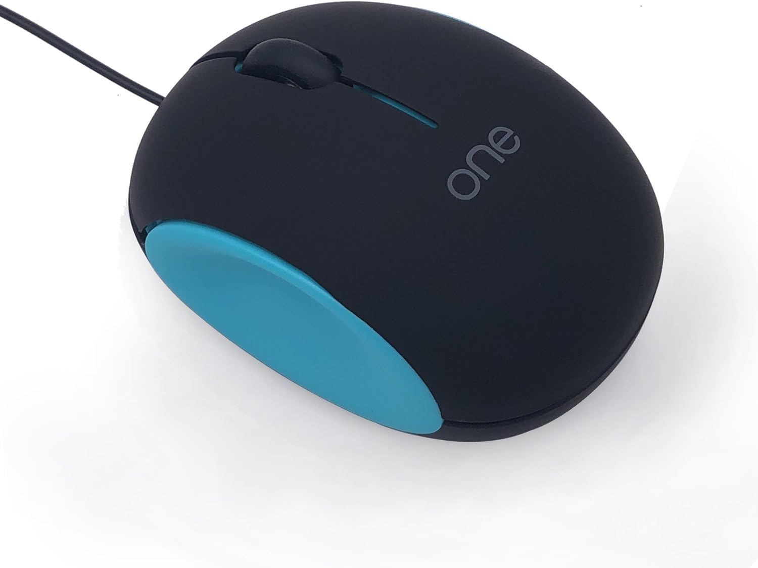 Visenta Wired Mouse Optical Silent Ergonomic Mice with Cord for Laptop PC Mac Computer (Blue-Black)