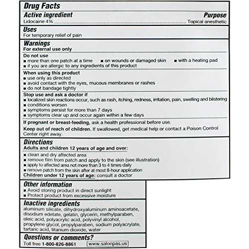 Salonpas Lidocaine 4% Patches - Image 6