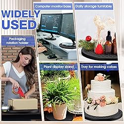 Gerrii 6 Pcs 10 Inch Lazy Susan Turntables Plastic