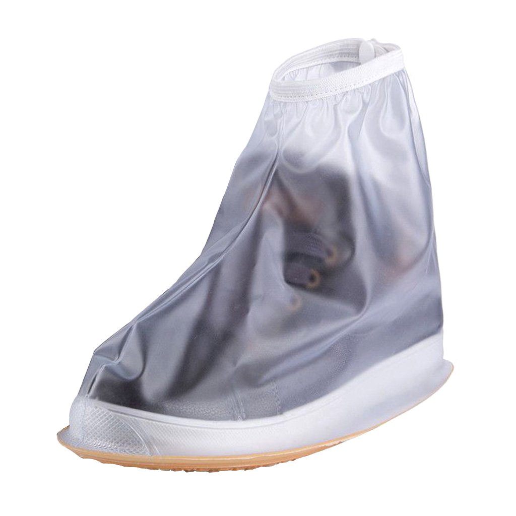 xl , clear : adults mens womens reusable waterproof flat anti-slip rain shoes cover overshoes rain boots galoshes