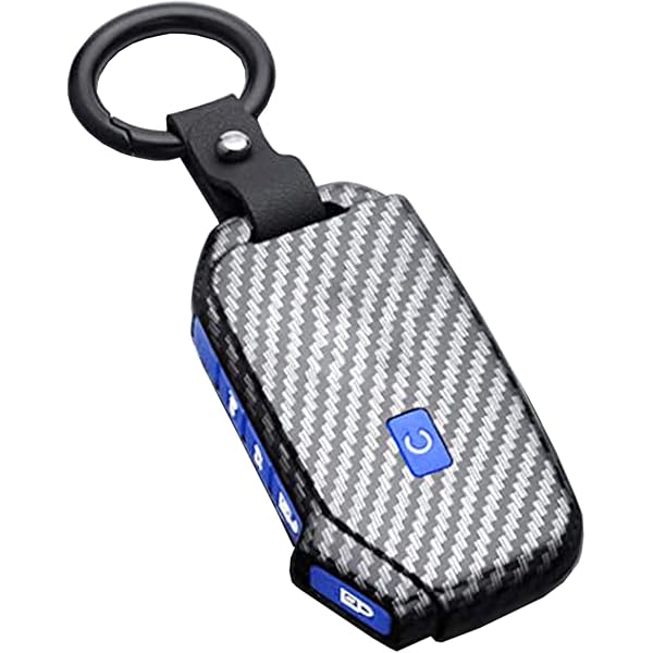 WKEDQAF ABS Plastic Key Fob Cover For 2023-2025 Kia Telluride & Sorento (5-Button, Blue)