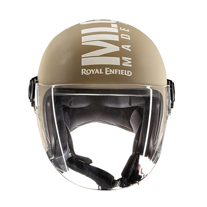 Royal Enfield Matt Desert Storm Open Face with Visor Helmet Size (XL)60