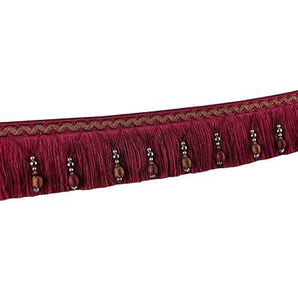 Amazon Com Wildgirl Curtain Braid Tassel Beaded Pom Pom Fringe