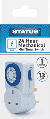 Status Timer Switch Mini 24 Hour Mechanical Timer White UK Plug S24HRMINIT6 view 7