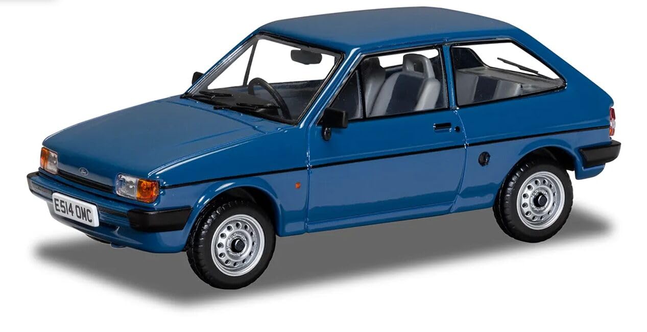 Corgi VA14402 Ford Fiesta Mk2 1.1 Popular Plus, Maritime Blue, Die-cast model for ages 14+, for adults and collectors
