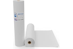 Bryco Goods 18”x2100” (175’) White Kraft Paper Roll for Painting, Drawing, Banner, Bulletin Board, Easel Paper, Floor Covering, Packaging, Shipping, Gift Wrapping, Arts & Crafts – Made in USA