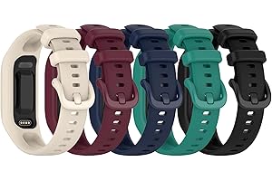 BABYVALLEY Replacement Bands Compatible for Garmin Vivosmart 5 Bands Replacement Strap Wristbands Bracelet Band for Vivosmart 5 Tracker for Women Men