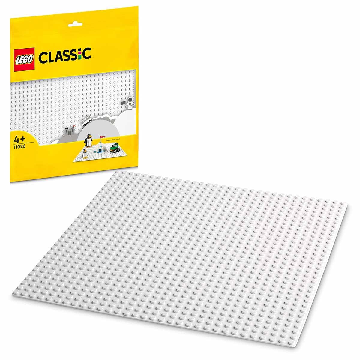 LEGO 11026 Classic White Baseplate Building Base, Construction Toy Square 32x32 Build and Display Board